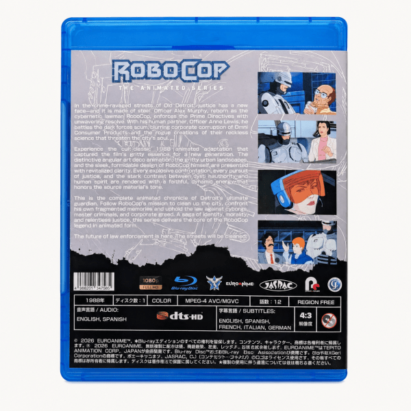 RoboCop Animated Series Blu-ray